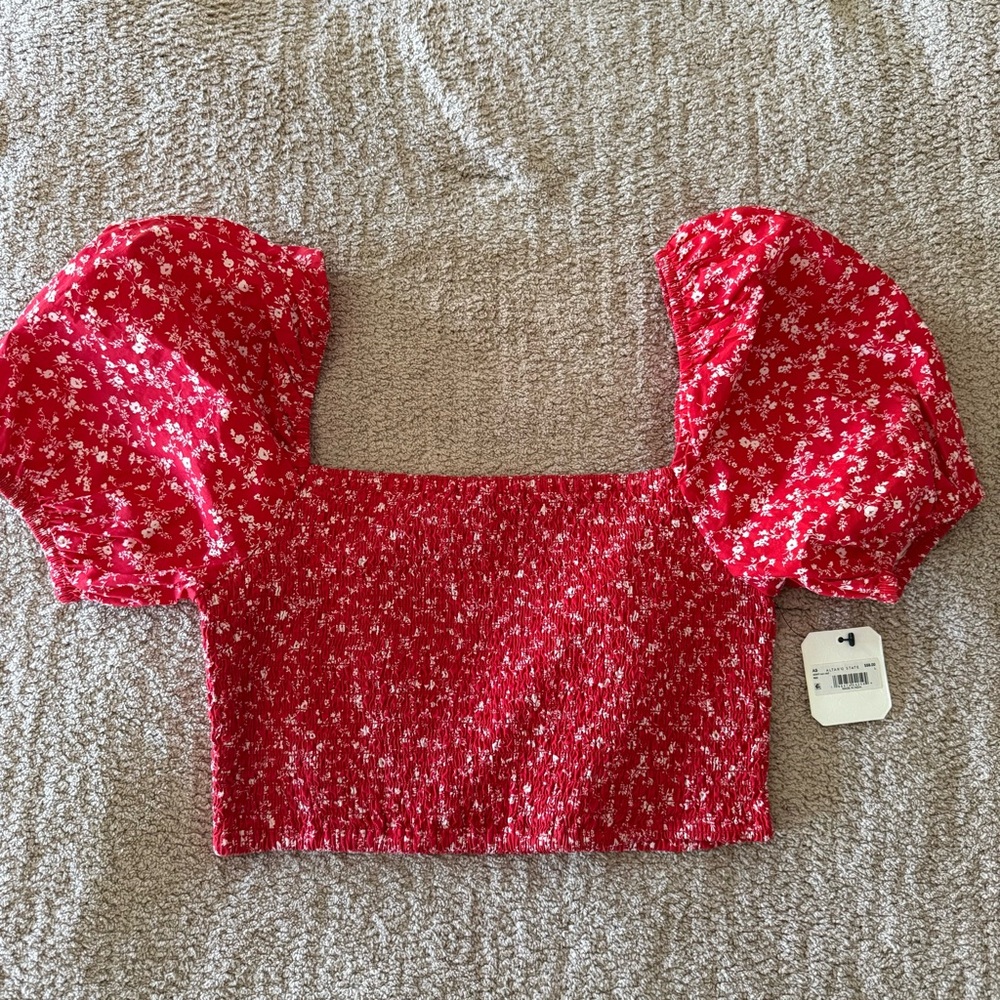 Altar’d State Marcella Smocked Crop Top